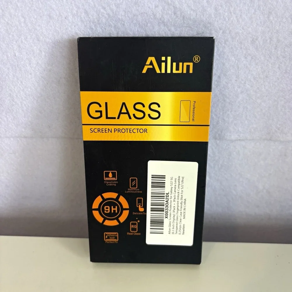 Ailun Tempered Glass Screen Protector for Galaxy S22 - 3 Pack Clear